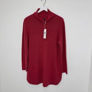 NWT Eileen Fisher Rosby Turtleneck Tunic Top